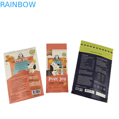Chất liệu giấy Kraft màu trắng thân thiện với môi trường bột xoài hạt thực phẩm thú cưng Chất liệu có thể phân hủy sinh học Zipper túi đóng gói giấy chống mùi