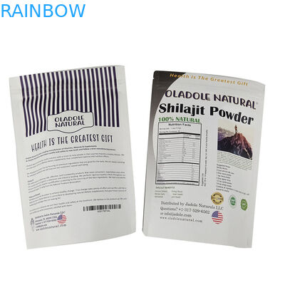 Thùng giấy kraft màu trắng chống mùi tùy chỉnh cho bánh quy hạt thực phẩm bột trà thực phẩm thú cưng túi đóng gói phân hủy sinh học