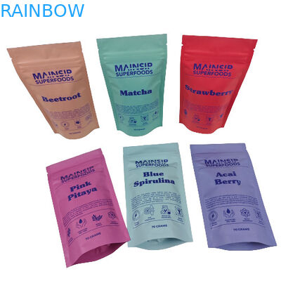 Digital Printed Hot Cocoa Powder Packaging Bag Coffee Powder Plastic Bags With Re-Sealable Zip Lock (Bộ đóng gói bột ca cao nóng bằng kỹ thuật số)