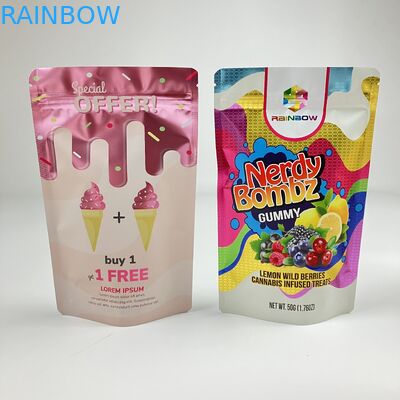 Nhà máy trực tiếp tùy chỉnh có thể khóa lại Zip khóa túi VMPET mùi chống mùi chất lượng thực phẩm đứng lên Zipper túi