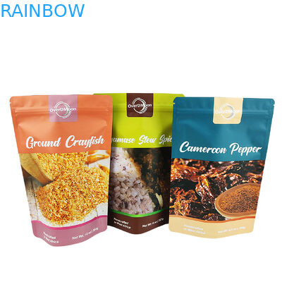 Matte hoàn thiện 250g túi nhựa cho gia vị đóng gói chất lượng thực phẩm túi gia vị