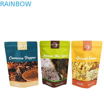 Matte hoàn thiện 250g túi nhựa cho gia vị đóng gói chất lượng thực phẩm túi gia vị