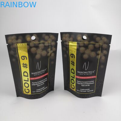 Chất in tùy chỉnh có thể khóa lại Zip Lock Stand Up Bag Bath Salt Packaging Bags Holographic