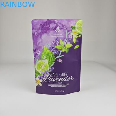 Thẻ in tùy chỉnh túi nhựa đứng lên có thể đóng lại chống ẩm 250g túi đóng chai