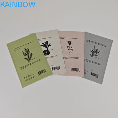 Các mẫu mỹ phẩm Kem da mặt Biodegradable Kraft Pouch Custom Digital Printing Thẻ nhỏ