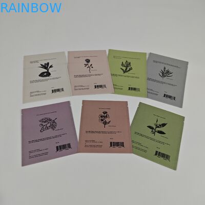 Ziplock Biodegradable Kraft Stand Up Pouch in ấn kỹ thuật số túi Mylar có thể đóng lại