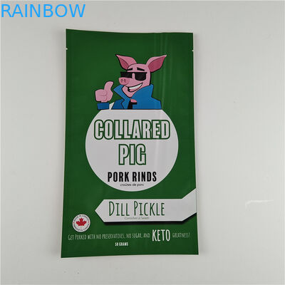 Nhà sản xuất Định dạng tùy chỉnh Lưu trữ túi đồ ăn nhẹ Bao bì Matt nhôm giấy đứng lên túi Ziplock bao bì túi