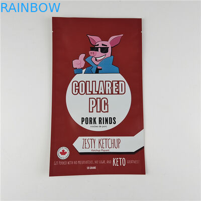 Nhà sản xuất Định dạng tùy chỉnh Lưu trữ túi đồ ăn nhẹ Bao bì Matt nhôm giấy đứng lên túi Ziplock bao bì túi