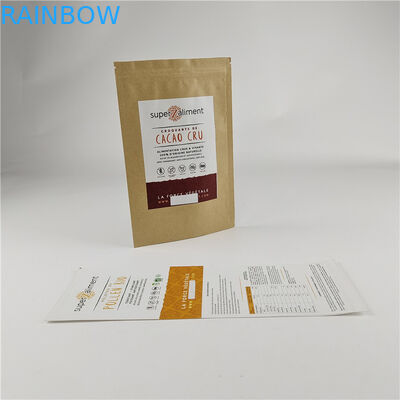 Vật liệu đóng gói thực phẩm in kỹ thuật số tùy chỉnh đứng lên túi niêm phong chống mùi