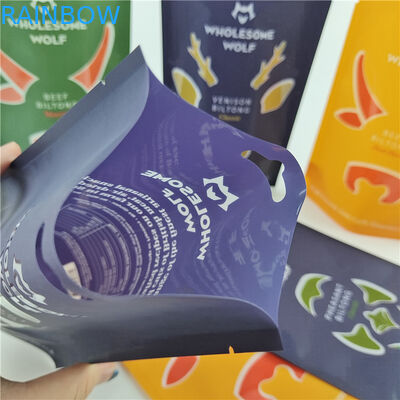 Môi trường thân thiện tùy chỉnh chống mùi tùy chỉnh kích thước và độ dày túi in kỹ thuật số cho các loại hạt và đồ ăn nhẹ