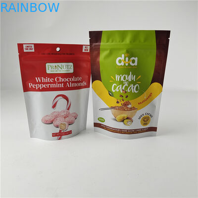 Chất lượng cao tùy chỉnh in kỹ thuật số PE tái sử dụng Zipper túi nhựa đứng lên túi Mylar