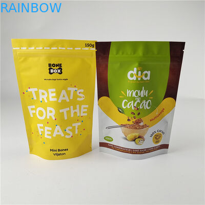 Chất lượng cao tùy chỉnh in kỹ thuật số PE tái sử dụng Zipper túi nhựa đứng lên túi Mylar