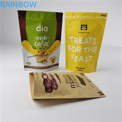 Chất lượng cao tùy chỉnh in kỹ thuật số PE tái sử dụng Zipper túi nhựa đứng lên túi Mylar