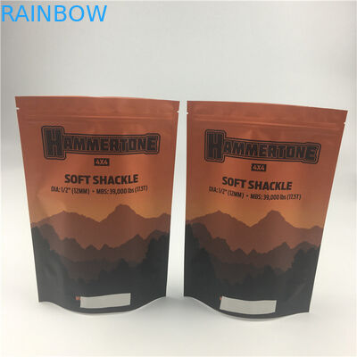 Kraft Paper Bags Tea Bags Bao bì với túi niêm phong ba mặt và van khử khí