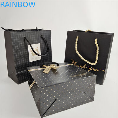 Chất lượng cao tùy chỉnh in kỹ thuật số Logo in túi giấy mua sắm đóng gói trắng 110 gram tái sử dụng