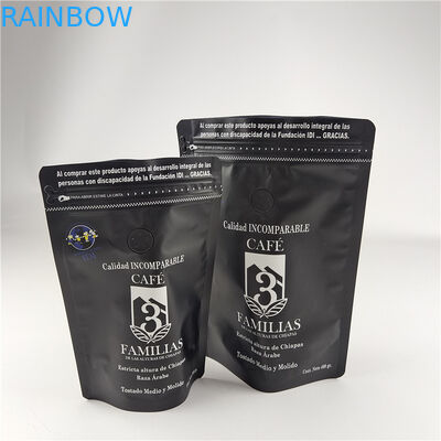 Matte Finish Food Grade Proof Thiết bị chống mùi Thiết bị chống ẩm Laminated Aluminum Foil Zip Lock Bag Stand Up Bag Coffee Bag