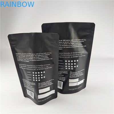 Matte Finish Food Grade Proof Thiết bị chống mùi Thiết bị chống ẩm Laminated Aluminum Foil Zip Lock Bag Stand Up Bag Coffee Bag