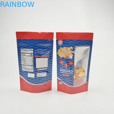 Bao bì túi đồ ăn nhẹ in kỹ thuật số với khóa niêm phong cho thiết kế hấp dẫn Ziplock đồ ăn đứng lên bao bì