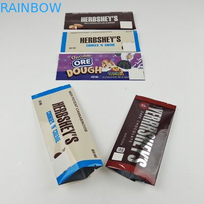 Môi trường thân thiện Bao bì giấy gốm tùy chỉnh in đứng lên túi sô cô la Energy Bar Cookie đồ ăn nhẹ bao bì