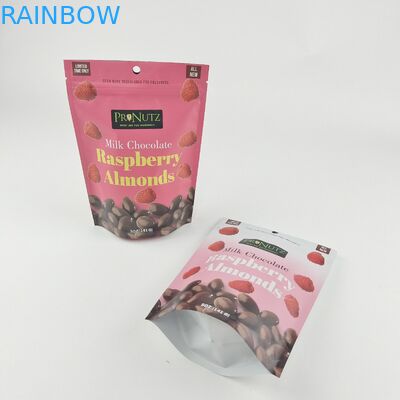 Logo riêng tùy chỉnh Zipper nhựa đứng lên Zip khóa Bao bì túi gói đồ ăn bánh quy