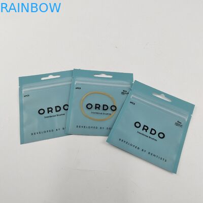 Tương thích với môi trường bán chạy nhất tái chếThree Side Seal Bags for Teeth Care Packaging With Zipper