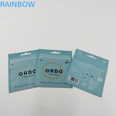 Tương thích với môi trường bán chạy nhất tái chếThree Side Seal Bags for Teeth Care Packaging With Zipper