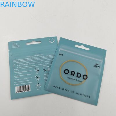 Tương thích với môi trường bán chạy nhất tái chếThree Side Seal Bags for Teeth Care Packaging With Zipper