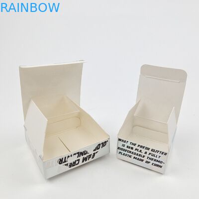 Quảng trường xé bỏ hộp hiển thị Bao bì hộp hiển thị giấy trắng