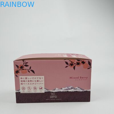 Matt Lamination Thẻ mỏng Quảng trường hiển thị hộp tái chế cho cửa hàng bán lẻ