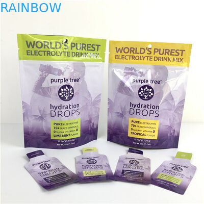 10 màu tùy chỉnh Matt nhôm giấy đứng lên túi ziplock túi xách cho thực phẩm