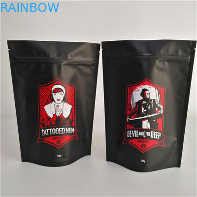 Thẻ hoàn thiện màu mờ tùy chỉnh túi chống mùi chống ẩm Bao bì niêm phong nhựa thực phẩm có thể đóng lại