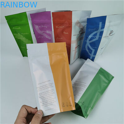 Bao bì niêm phong thực phẩm bằng nhựa có thể đóng lại Matt Finish Aluminum Foil Mylar Plastic Standing Bag Logo tùy chỉnh