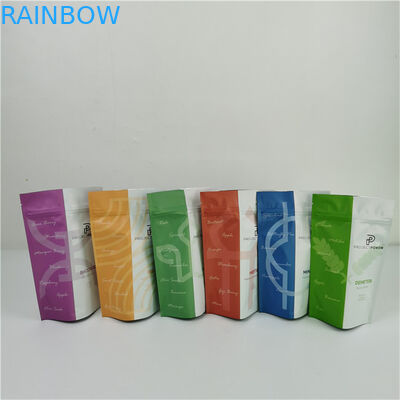 Bao bì niêm phong thực phẩm bằng nhựa có thể đóng lại Matt Finish Aluminum Foil Mylar Plastic Standing Bag Logo tùy chỉnh