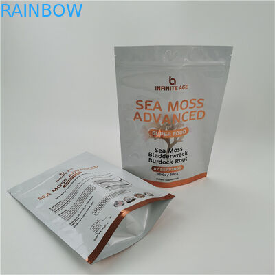 Chấp nhận tối đa 10 màu sắc có sẵn Dòng nước mắt dễ dàng Đứng lên túi túi niêm phong nhiệt Zipper Top