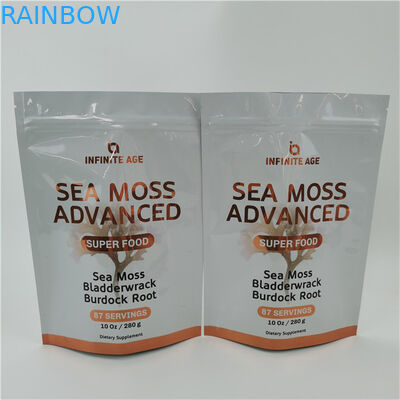 Chấp nhận tối đa 10 màu sắc có sẵn Dòng nước mắt dễ dàng Đứng lên túi túi niêm phong nhiệt Zipper Top