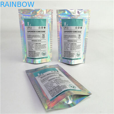 Sản phẩm bán buôn tùy chỉnh Logo in kỹ thuật số nhựa PET mịn giá phù hợp đứng lên túi với zipper