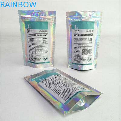 Sản phẩm bán buôn tùy chỉnh Logo in kỹ thuật số nhựa PET mịn giá phù hợp đứng lên túi với zipper