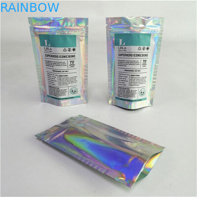 Sản phẩm bán buôn tùy chỉnh Logo in kỹ thuật số nhựa PET mịn giá phù hợp đứng lên túi với zipper