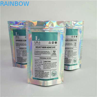 Sản phẩm bán buôn tùy chỉnh Logo in kỹ thuật số nhựa PET mịn giá phù hợp đứng lên túi với zipper