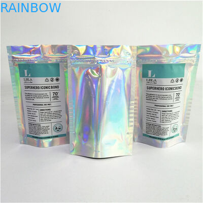 Sản phẩm bán buôn tùy chỉnh Logo in kỹ thuật số nhựa PET mịn giá phù hợp đứng lên túi với zipper