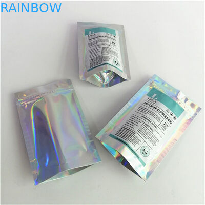 Sản phẩm bán buôn tùy chỉnh Logo in kỹ thuật số nhựa PET mịn giá phù hợp đứng lên túi với zipper