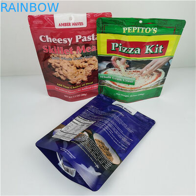 Bán hàng tốt nhất Lưu trữ thân thiện với môi trường Logo tùy chỉnh in đứng lên Zipper túi nhựa có thể đóng lại