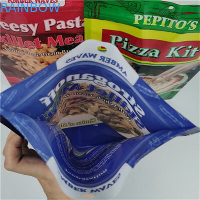 Bán hàng tốt nhất Lưu trữ thân thiện với môi trường Logo tùy chỉnh in đứng lên Zipper túi nhựa có thể đóng lại