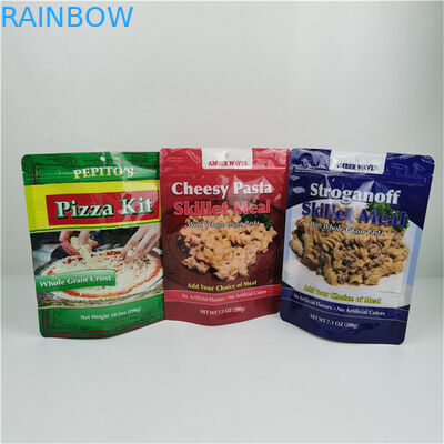 Bán hàng tốt nhất Lưu trữ thân thiện với môi trường Logo tùy chỉnh in đứng lên Zipper túi nhựa có thể đóng lại