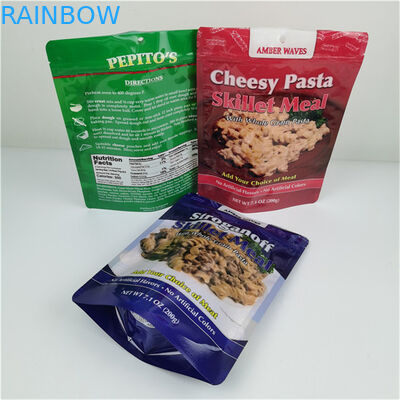 Bán hàng tốt nhất Lưu trữ thân thiện với môi trường Logo tùy chỉnh in đứng lên Zipper túi nhựa có thể đóng lại