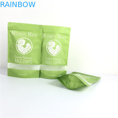 Bao bì thực phẩm in mực Mylar Doypack với cửa sổ thân thiện với môi trường và tùy chỉnh