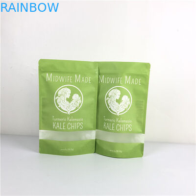 Bao bì thực phẩm in mực Mylar Doypack với cửa sổ thân thiện với môi trường và tùy chỉnh