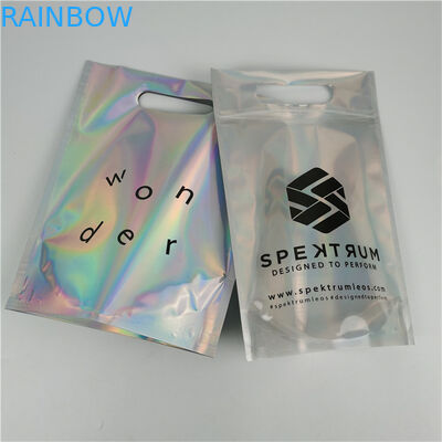 Chất lượng cao nhất Logo tùy chỉnh in Fashion Pack tùy chỉnh Độ dày chống rò rỉ phim Holographic Mylar Bags