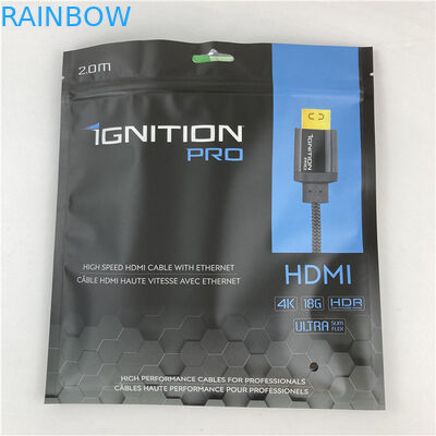 Ba mặt Mylar đóng kín túi đóng gói túi phẳng với khóa kéo được chấp nhận lên đến 10 màu sắc có sẵn