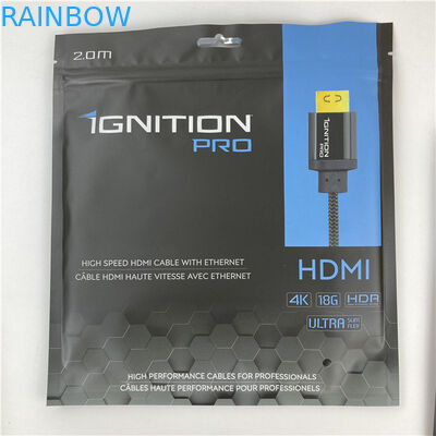 Ba mặt Mylar đóng kín túi đóng gói túi phẳng với khóa kéo được chấp nhận lên đến 10 màu sắc có sẵn